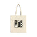 Divine Mob Beige Cotton Canvas Tote Bag