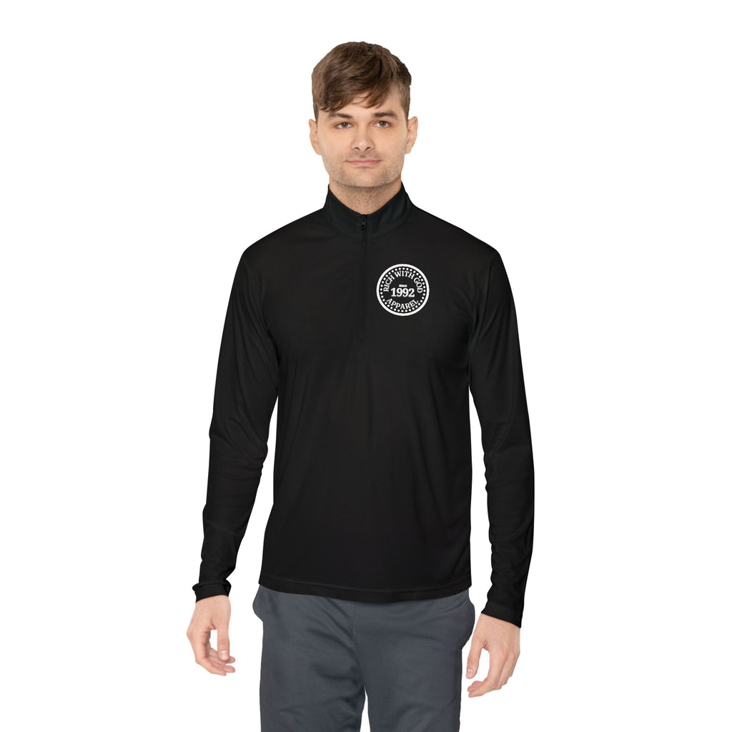 Rich With God Unisex Quarter-Zip Pullover