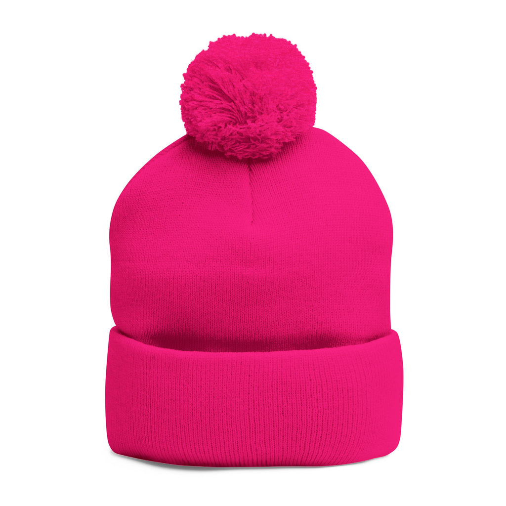 God's Soldier Embroidered Pom-Pom Beanie