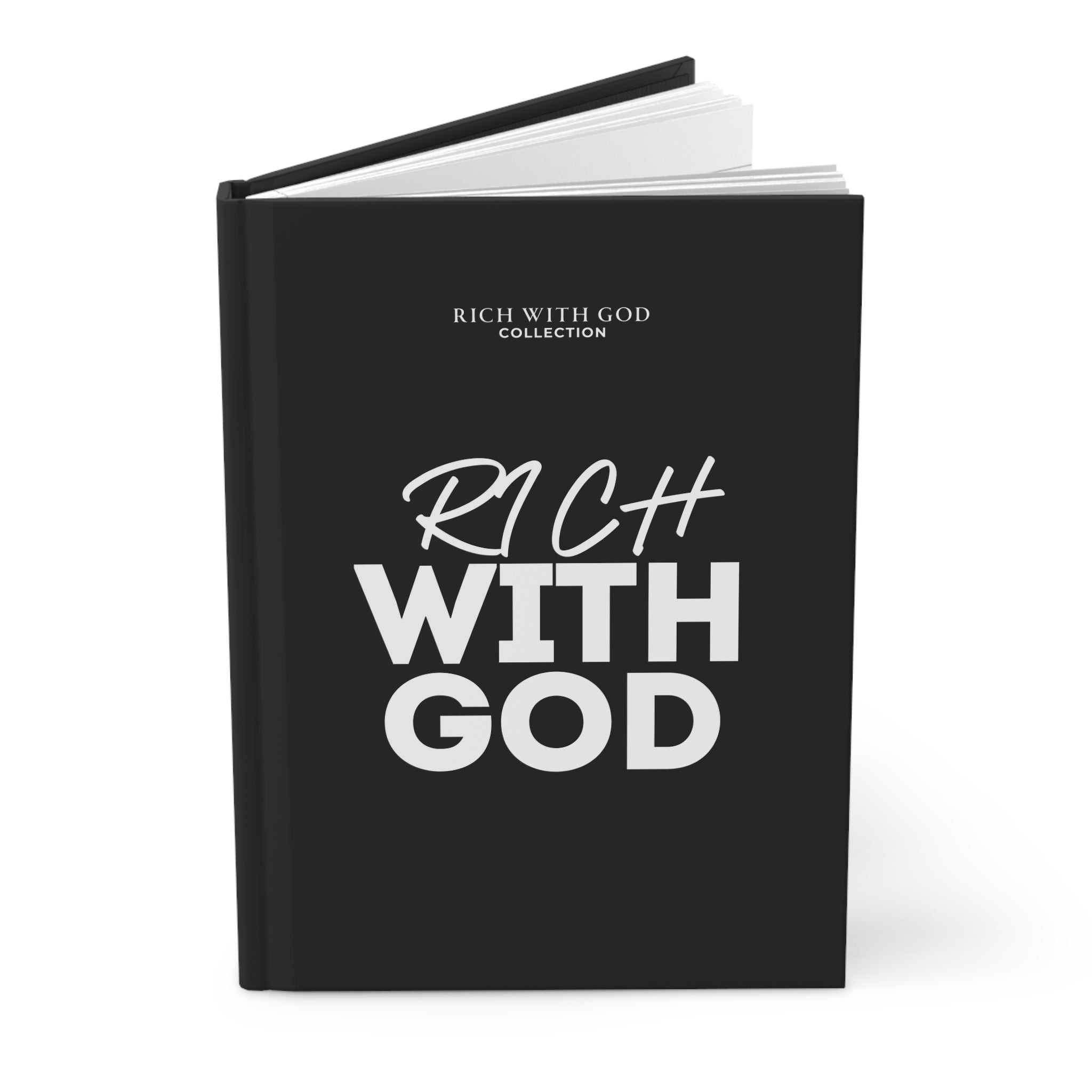 Rich With God Hardcover Journal Matte (Black)