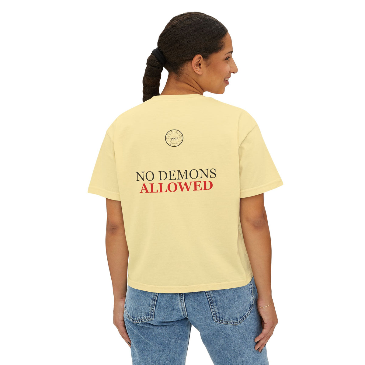 Demon Free Zone Women's Boxy Tee