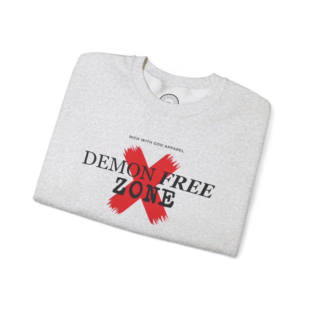 Demon Free Zone Crewneck Sweatshirt