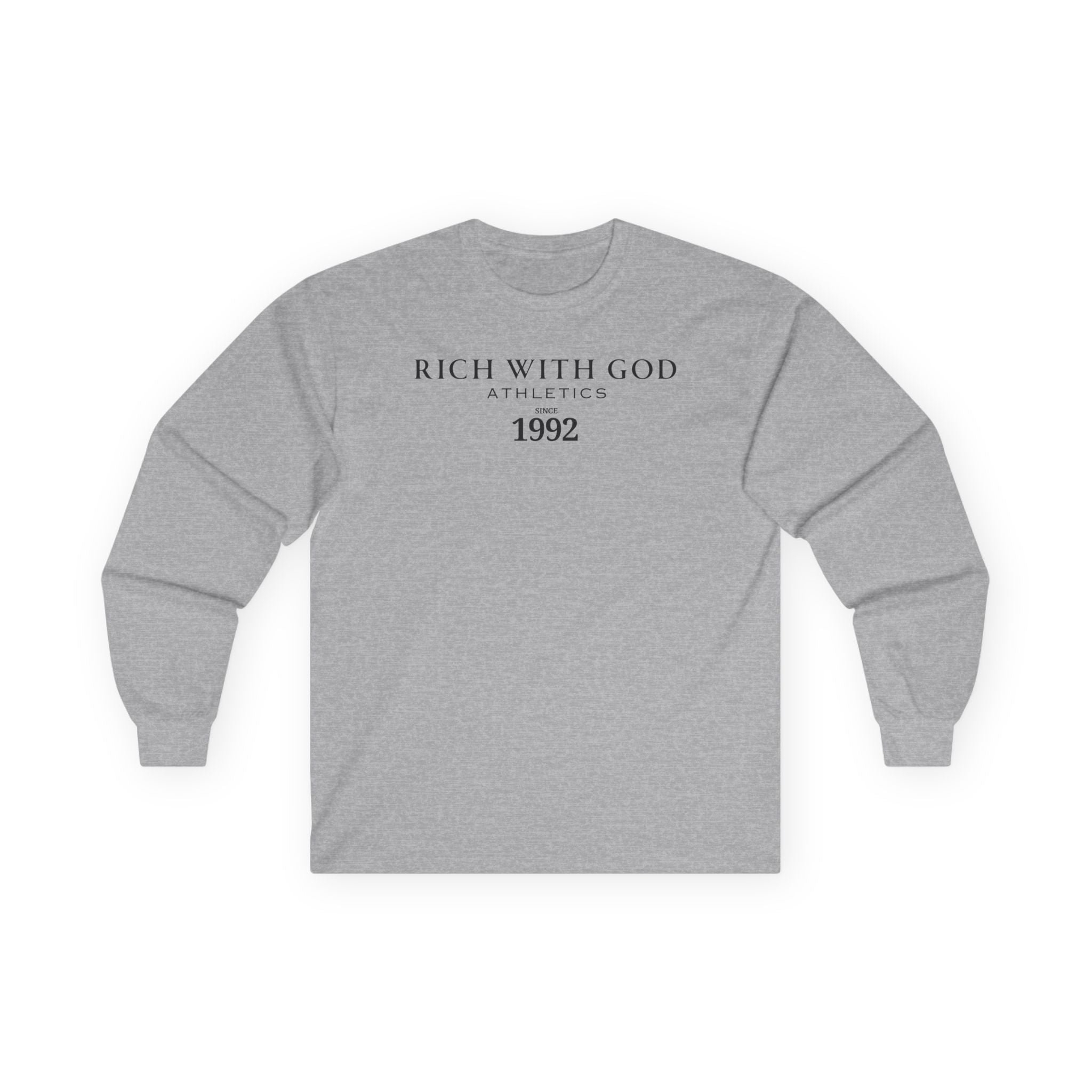 Rich With God Athletics Long Sleeve Tee