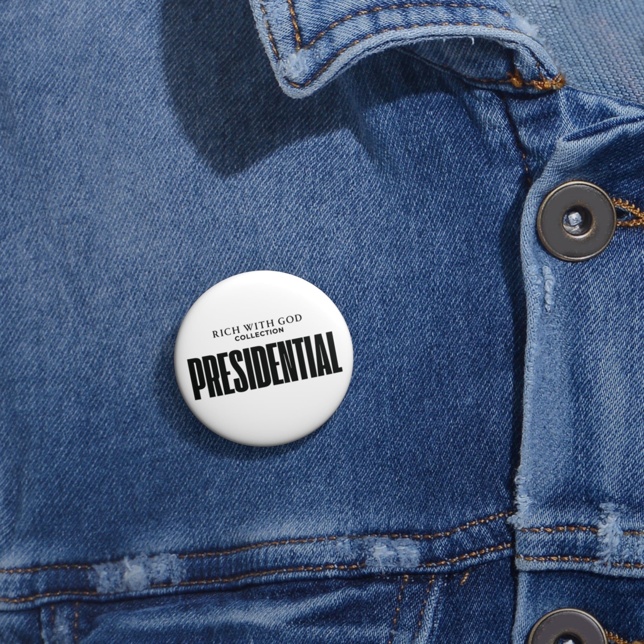 "Presidential" Pin Button